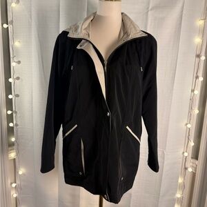 Braetan Black and Tan Utility Jacket with Quilted Texture